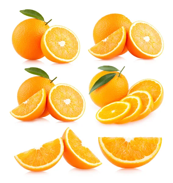 6 orange images — Stock Photo, Image