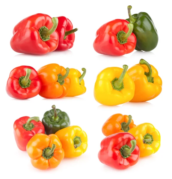 6 obrázky paprika — Stock fotografie