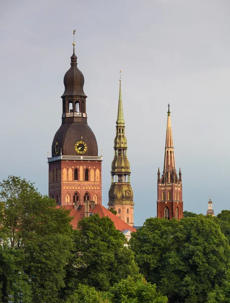 Old churches in Riga — Stock Photo, Image
