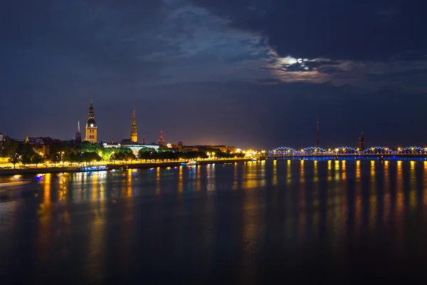 Lotyšsko v noci — Stock fotografie
