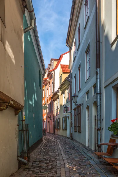 Antigua calle en el centro de Riga —  Fotos de Stock