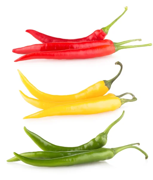 Kleurrijke chilipepertjes — Stockfoto