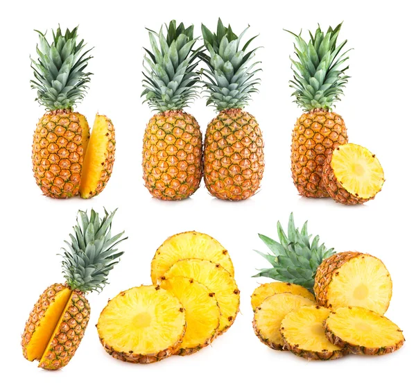 Set van 6 ananas beelden — Stockfoto