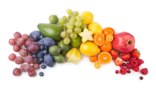Ripe fesh fruits as a rainbow — Stock Photo, Image