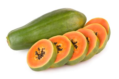 Olgun taze papaya