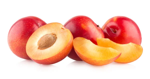 Fresh red plums — Stock Photo, Image