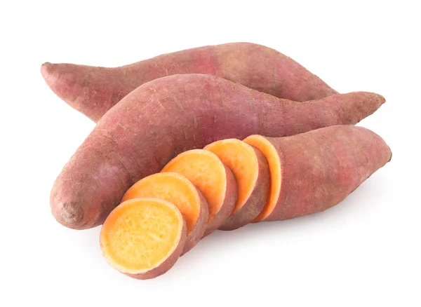 Zoete aardappelen met segmenten — Stockfoto