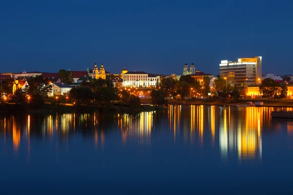 Center i Minsk på kvällen — Stockfoto