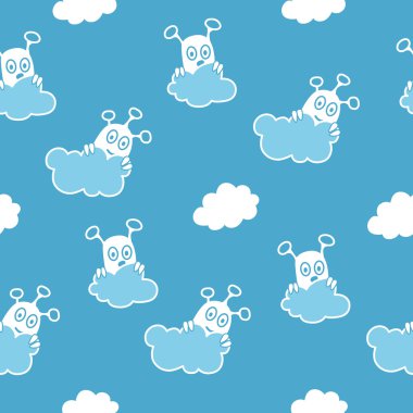 Mavi gökyüzü uzaylılar