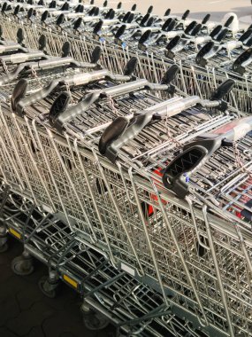 Alışveriş arabaları, Coronavirus Koruma ve önleme önlemleri, fotoğraf