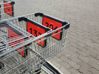 Alışveriş arabaları, Coronavirus Koruma ve önleme önlemleri, fotoğraf