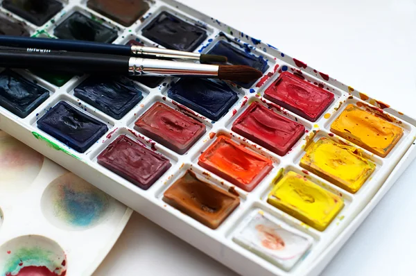 Art watercolor beginner set — Stock Photo, Image