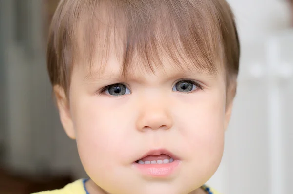 Menina bebê chateado — Fotografia de Stock