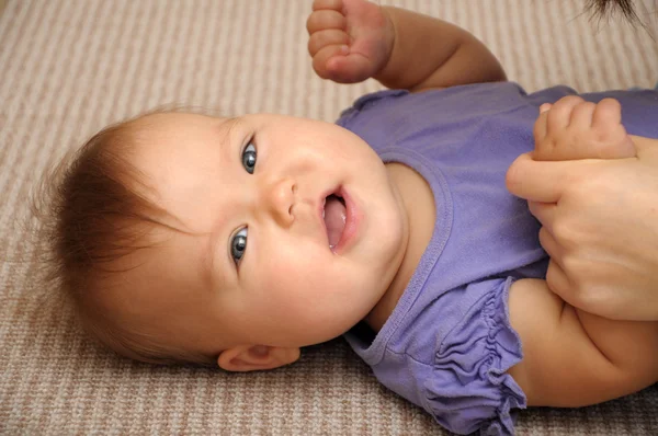 Smiling baby portrait — Stock Photo, Image