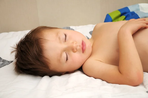 Four years old boy sleeping — Stock Photo, Image