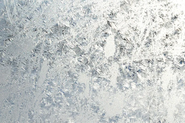 Wintermuster am Fenster — Stockfoto