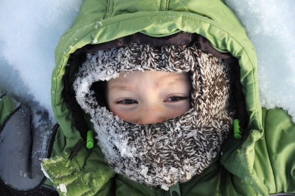 Boy at winter