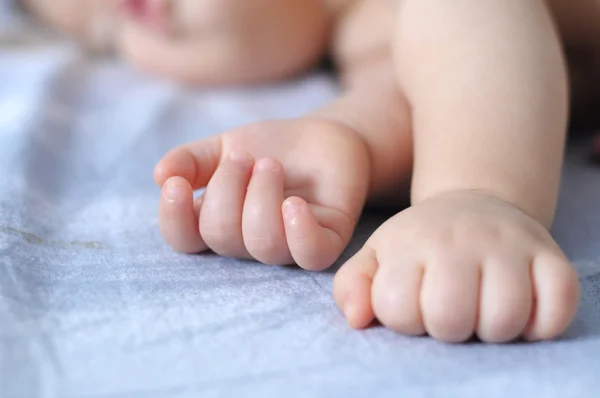 Sleeping baby finger — Stock Photo, Image