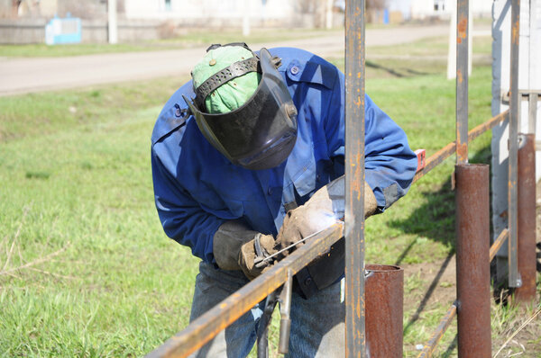 welder soldering iron with mask