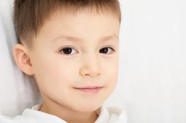 Caucasian boy portrait five years old — Stock Photo, Image