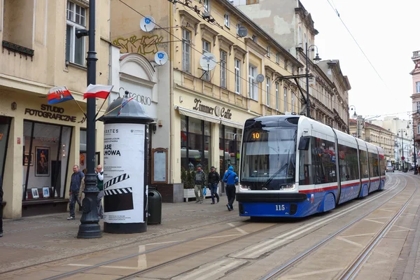 Straßenbahn in Bydgoszcz — Stockfoto