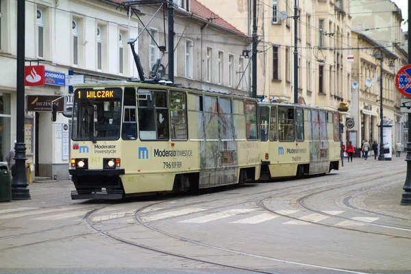 Straßenbahn in Bydgoszcz — Stockfoto