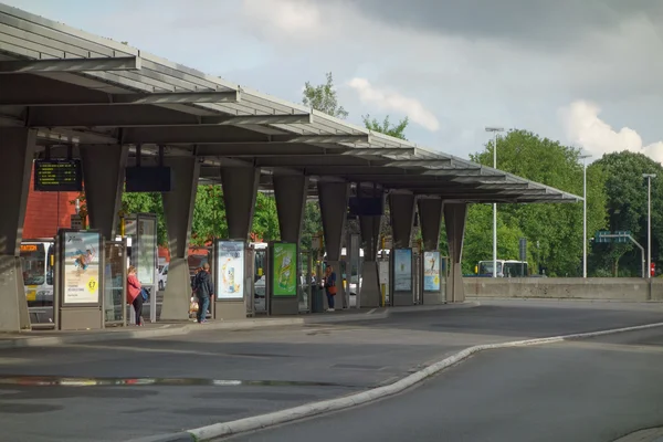 Bushaltestelle in Brügge — Stockfoto