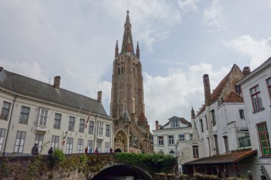 St Salvator cathedral civarındaki Brugge