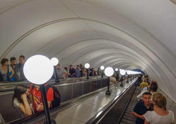 Stacja metra w Moskwie — Zdjęcie stockowe