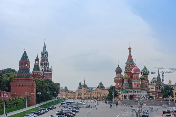 Muralha Vermelha do Kremlin em Moscou — Fotografia de Stock