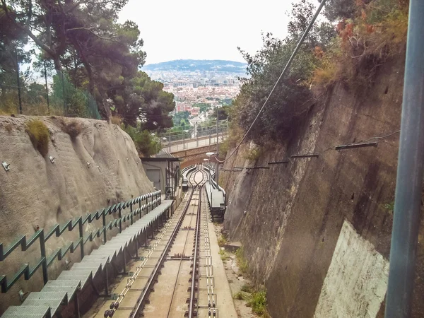HDR Funicular de Montjuic —  Fotos de Stock