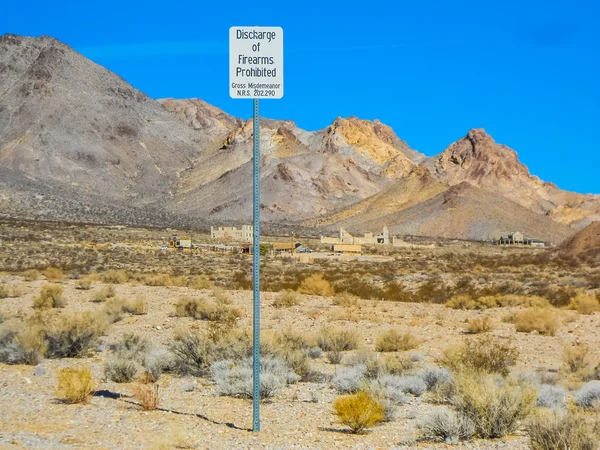 HDR Rhyolite en Death Valley Nevada Estados Unidos — Foto de Stock