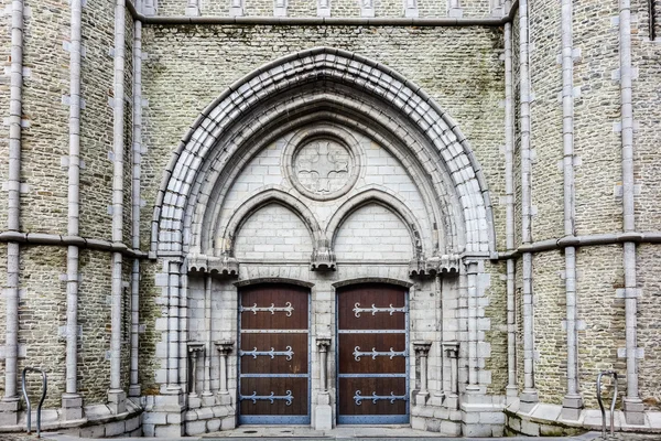 HDR Igreja de Nossa Senhora em Brugge — Fotografia de Stock