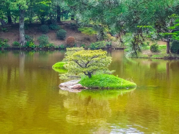 HDR Hiroshima Shukkeien tuinen — Stockfoto