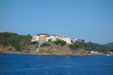 Capoliveri 'deki Forte Focard kalesi, Elba, İtalya