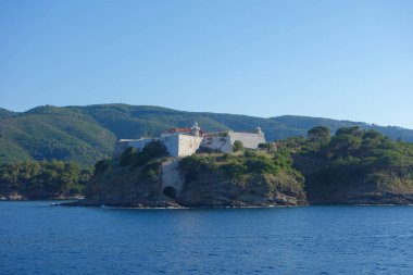 Capoliveri 'deki Forte Focard kalesi, Elba, İtalya