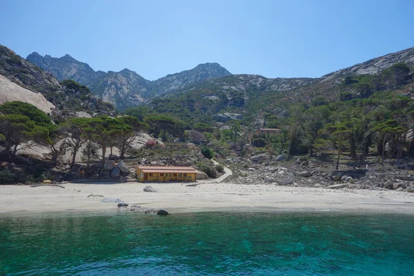 Cala Maestra Playa Isla Montecristo Anteriormente Oglasa Mar Tirreno Parte —  Fotos de Stock