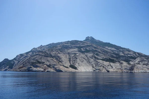 Insula Montecristo Fostă Oglasa Din Partea Mării Tireniene Arhipelagului Toscan — Fotografie, imagine de stoc