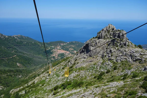 Teleférico Monte Capanne Elba Italia — Foto de Stock
