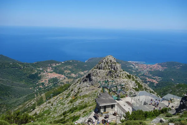 Monte Capanne Mountain Cable Car Elba Italy — 图库照片