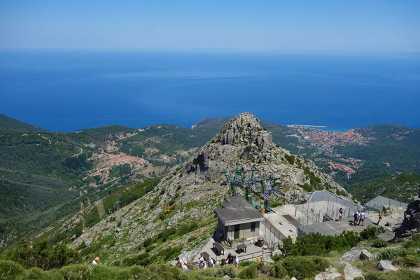 Monte Capanne Mountain Cable Car Elba Italy — 图库照片