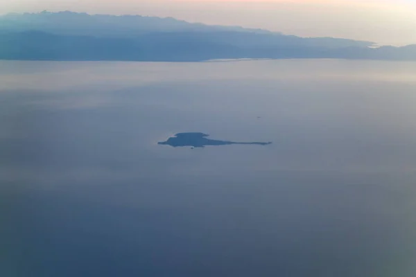 Vista Aérea Isla Elba Mar Tirreno Italiano — Foto de Stock