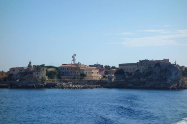 İtalya 'daki Pianosa Adası manzarası