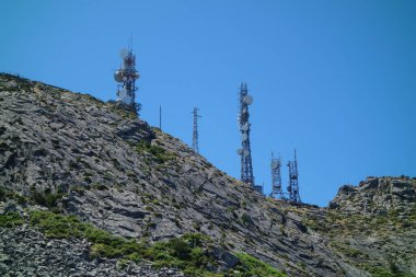 Monte Capanne Dağı, Elba, İtalya 'da Telekomünikasyon Antlaşmaları