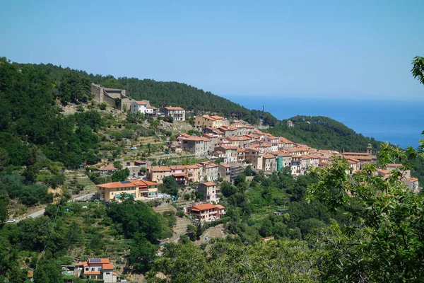 Vista Aérea Ciudad Marciana Elba Italia — Foto de Stock