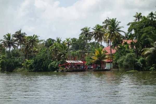 Kerala India Circa October 2017 Backwaters Network Brackish Lagoons Lakes — 图库照片