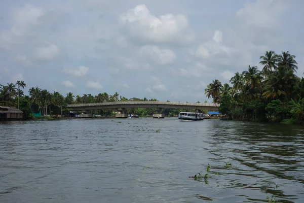 Kerala India Circa October 2017 Backwaters Network Brackish Lagoons Lakes — 图库照片