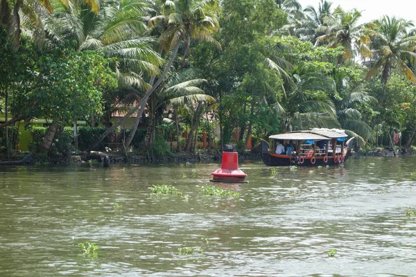 Kerala India Circa October 2017 Backwaters Network Brackish Lagoons Lakes — 图库照片