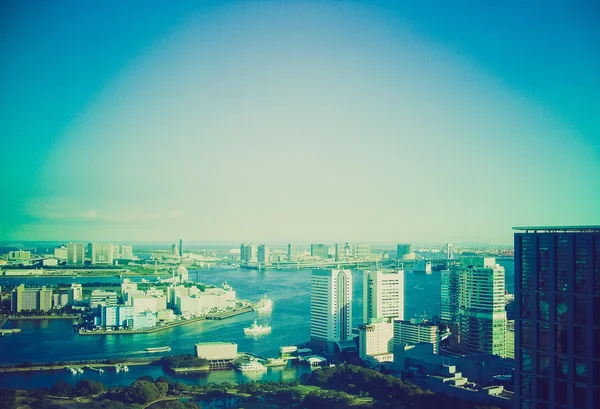 Retro look View of Tokyo Japan — Stock Photo, Image