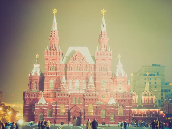 复古外观国家历史博物馆莫斯科 — Stockfoto